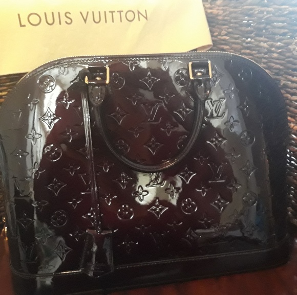 Louis Vuitton Handbags - LV Vernis Alma GM in Amarante Louis Vuitton Handbags - LV Vernis Alma GM in Amarante